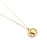 VIRGEN NIÑA DOR - collar medalla dorada 19mm